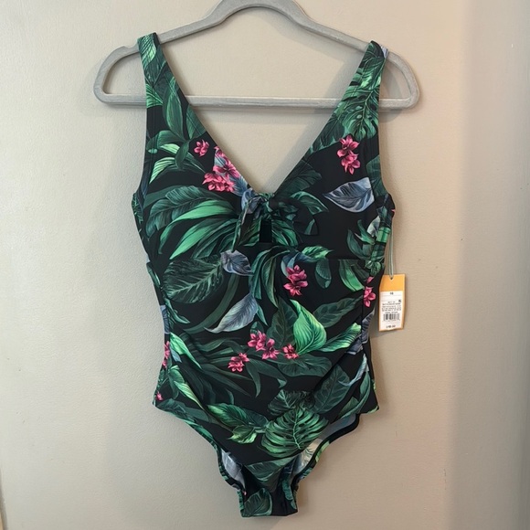NWT Kona Sol Tropical One Piece Swimsuit - Picture 1 of 5
